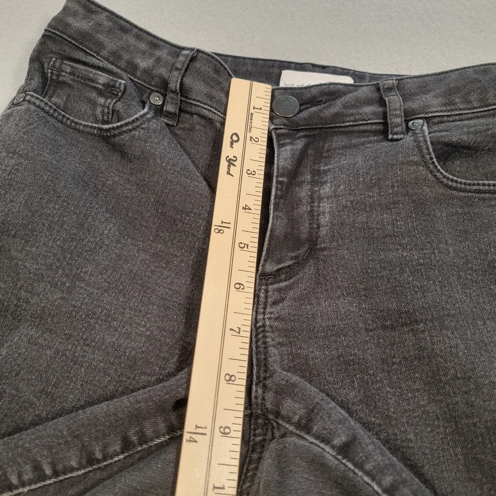 LOFT Ann Taylor Jeans Women's Curvy Skinny Black Wash Denim Size 29/8‎ Mid Rise - Picture 10 of 10